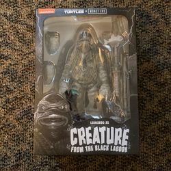 TMNT x Universal Monsters Leonardo as Creature From The Black Lagoon Figure NECA