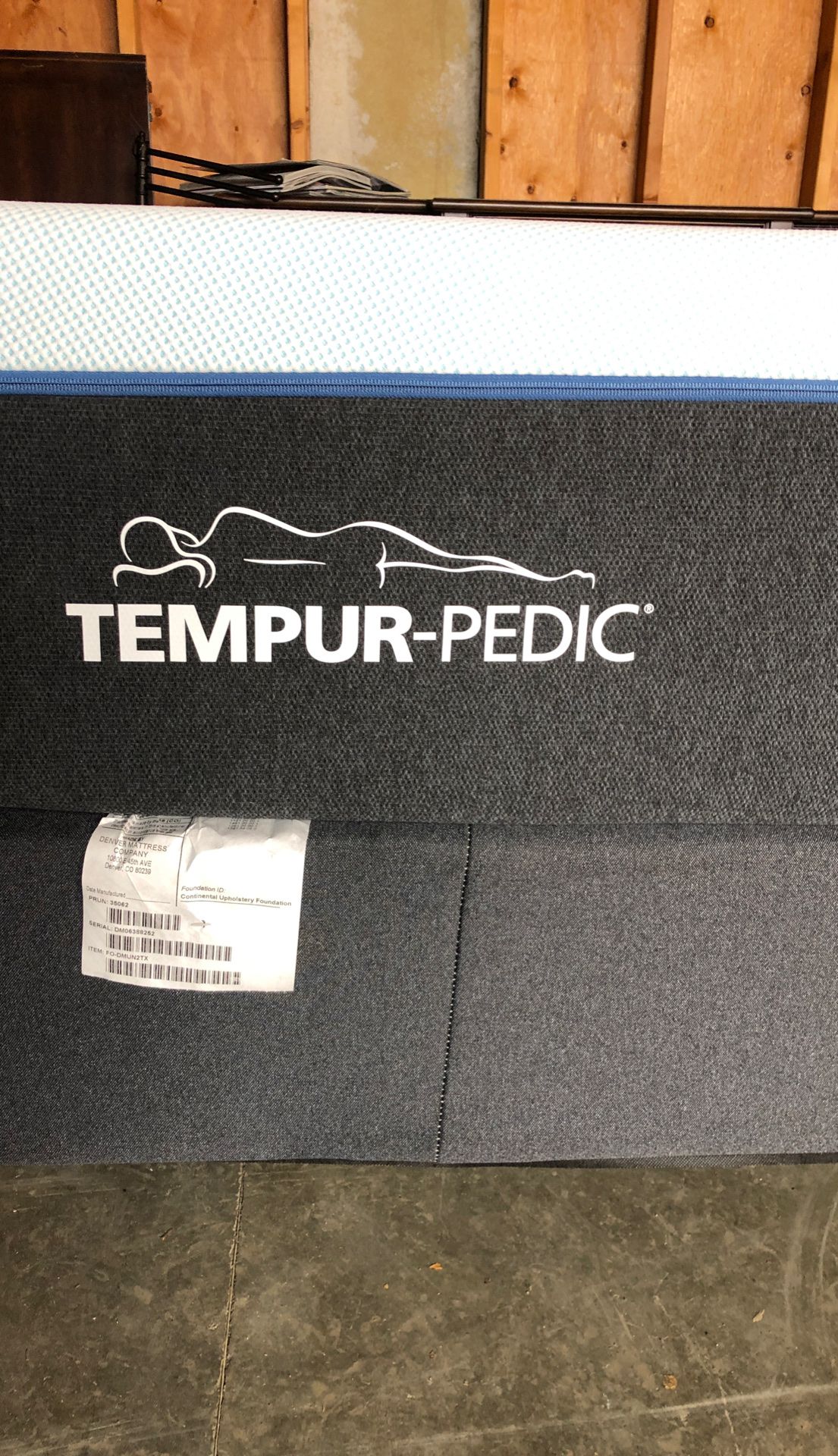 Tempur-pedic king mattress only