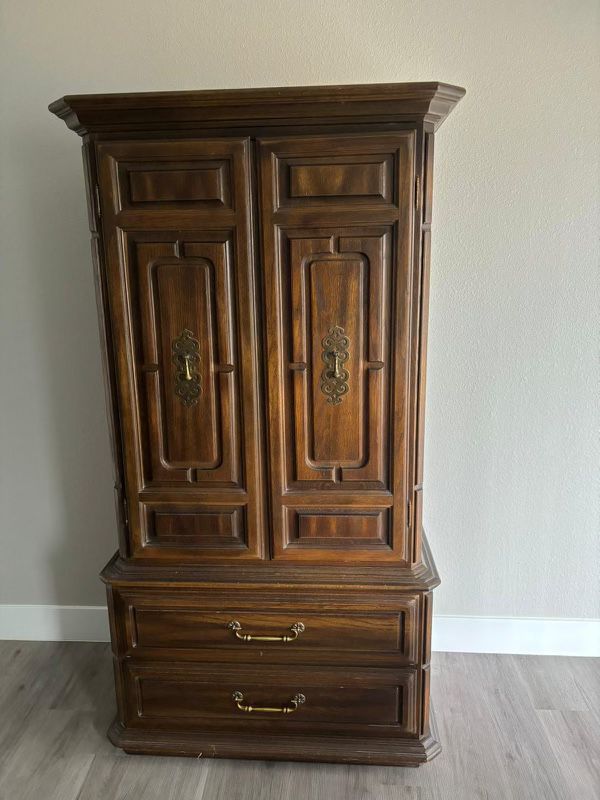 Brown wooden Armoire