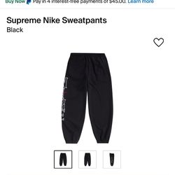 Supreme Nike Sweatpants Size Large 