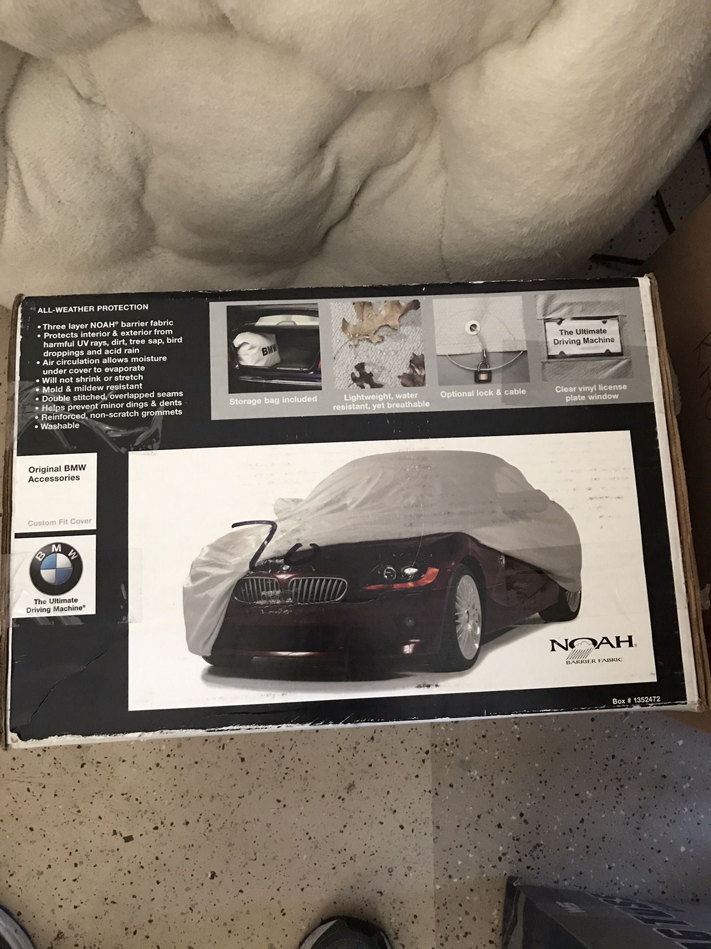BMW new car cover