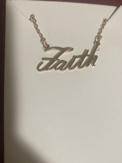 Faith Necklace Gold Plated