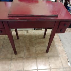 Singer Sewing Machine 1920s Electric & Table W Drawers  
