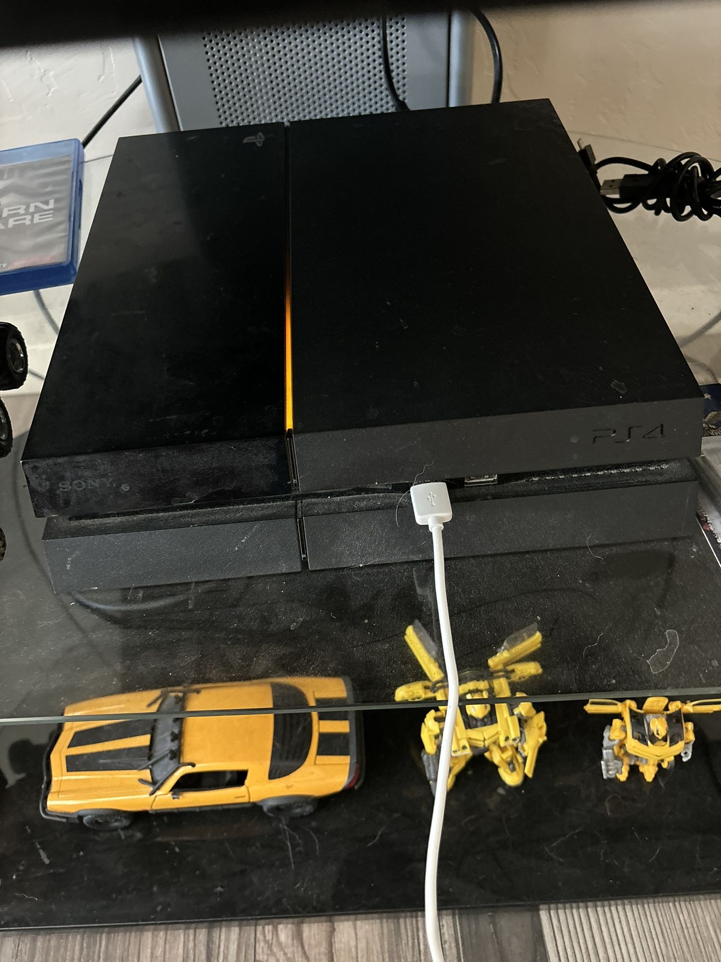 Playstation with controller and game