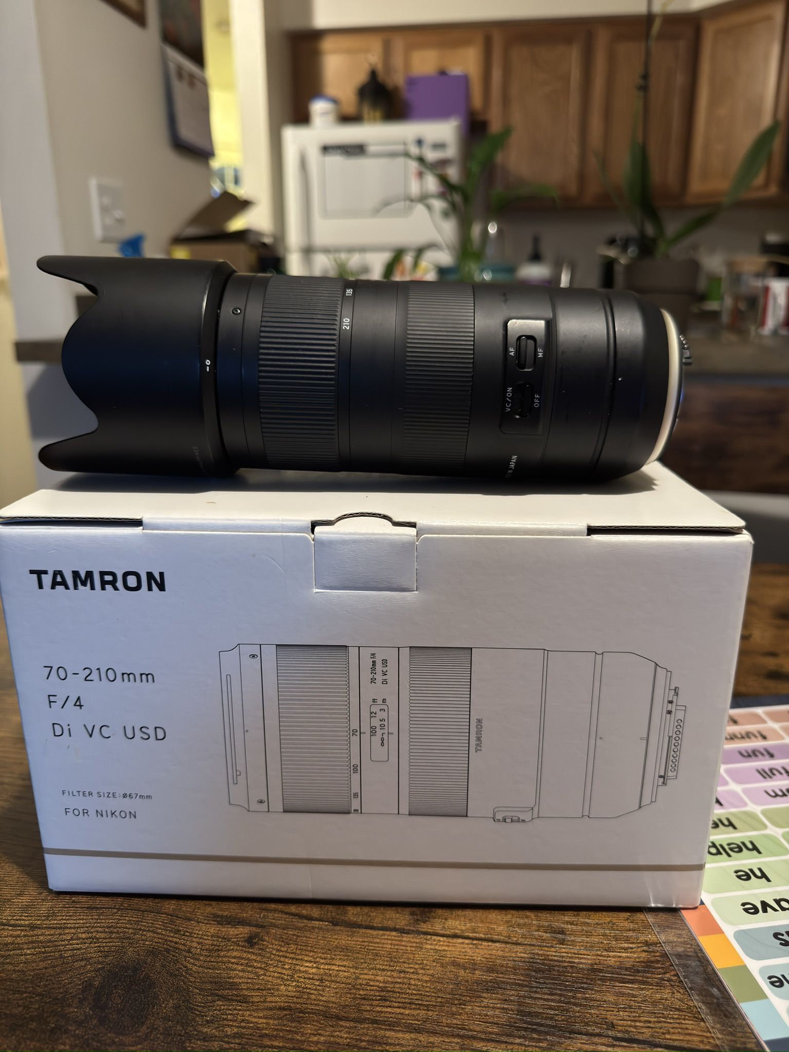 Tamron 70 210mm f/4 Di VC USD Lens For Nikon