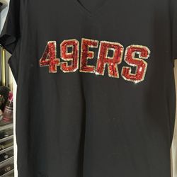 San Francisco 49ers Women’s Sequined T-shirt 
