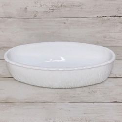 Vintage FTD Milk Glass Serving Oval Bowl PRICE FIRM