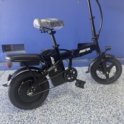 Aairsk F6 Electric Bike for Adults, 748W Motor 20Mph,48V 10Ah Removable Battery, 14" Fat Tire E-Bike with Front Suspension & LCD Display MTB UL2849