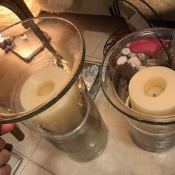 2 Candlelight Vases