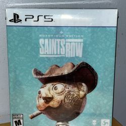 Saints Row Notorious Edition PS5 +  Steelbook + Expansion Pass + More Sealed/New