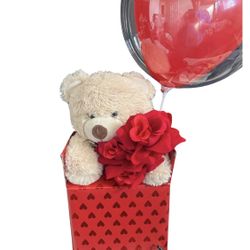 Teddy Bear Mystery Valentines Gift Box 