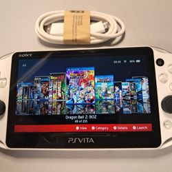 🔥 Sony PlayStation PS Vita PCH-2000 Glacier White - Loaded with Games 🔥
