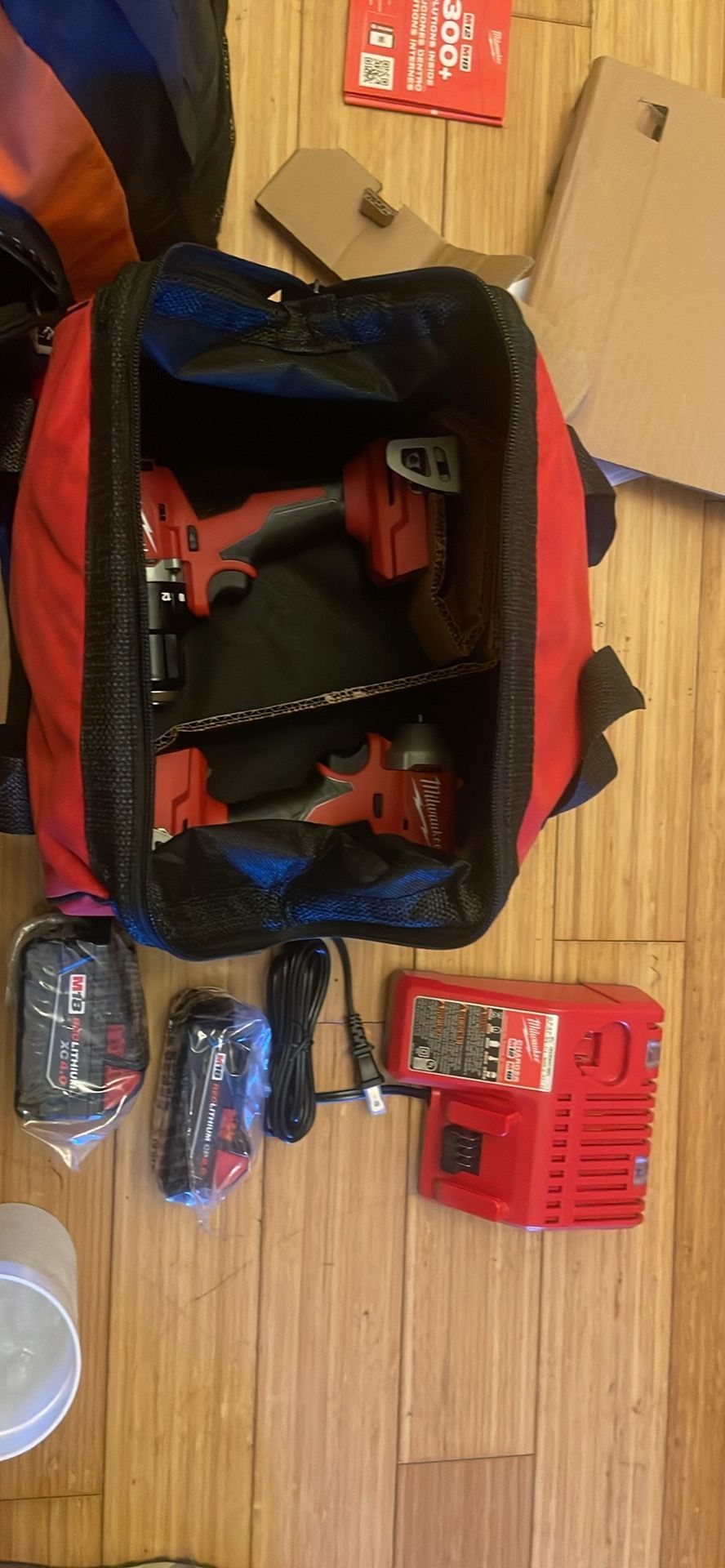 M18 Impact Drill And Driver A 4ah Battery And 2ah Battery And Charger