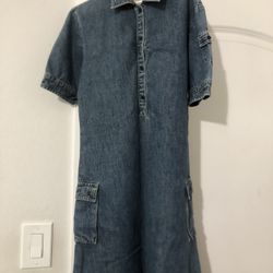Girl Gap Denim Dress Size 10