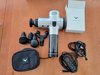 HyperIce percussion massage gun.