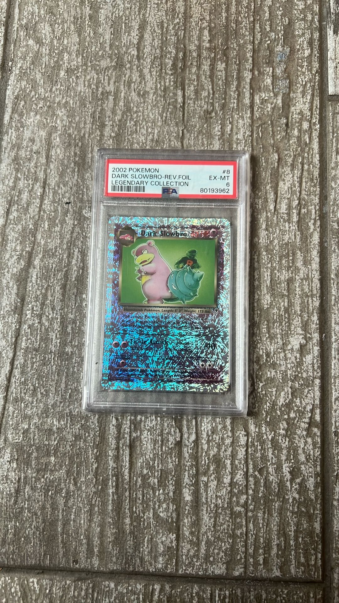 PSA 6 Dark Slowbro Legendary Collection Reverse Holo