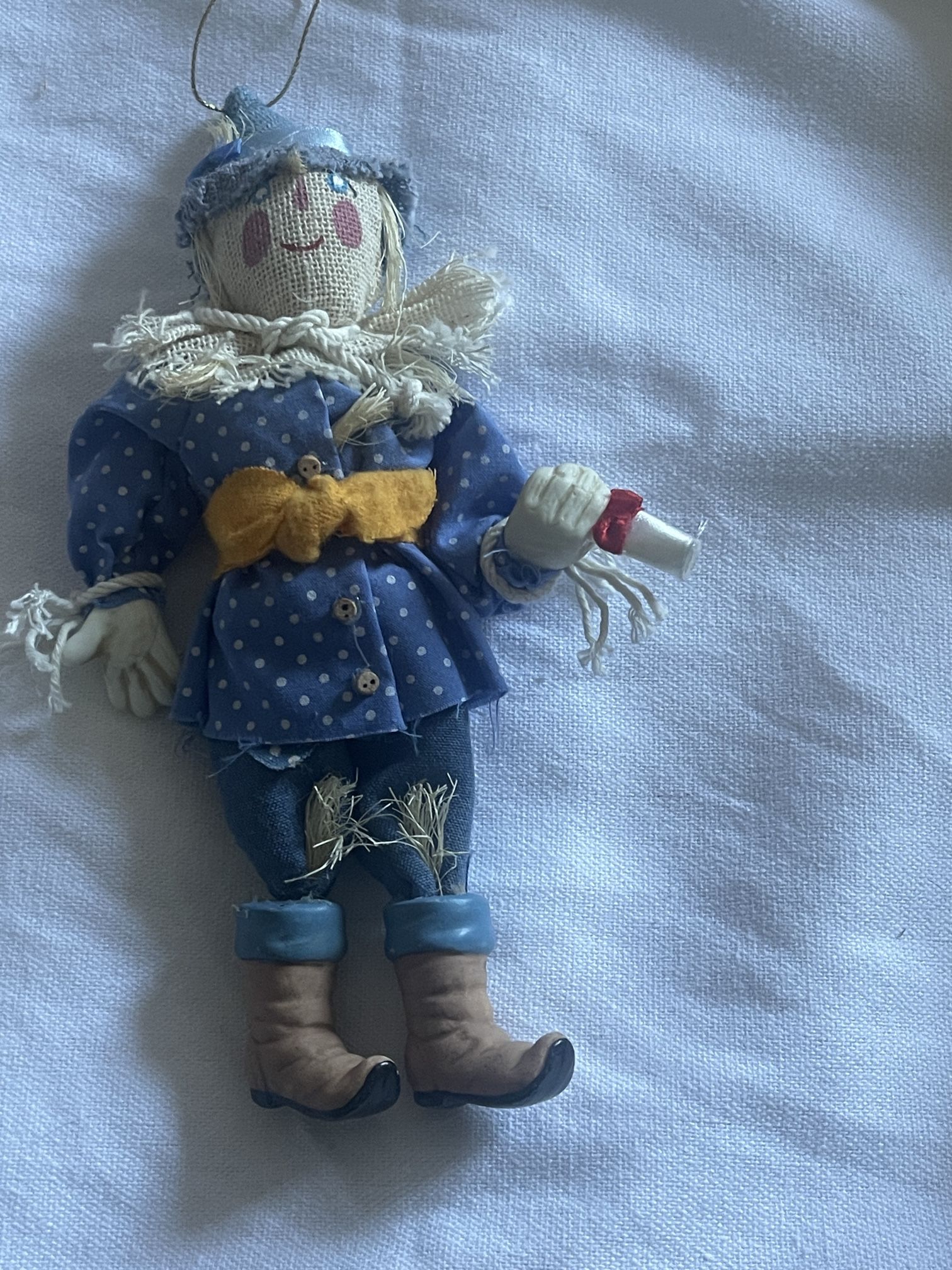 Rare Vintage Smithsonian Wizard Of Oz Scarecrow Ornament 