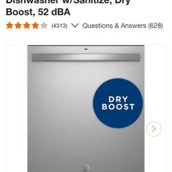 GE Dry Boost Dishwasher 