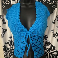 Crochet Front Tie Top 