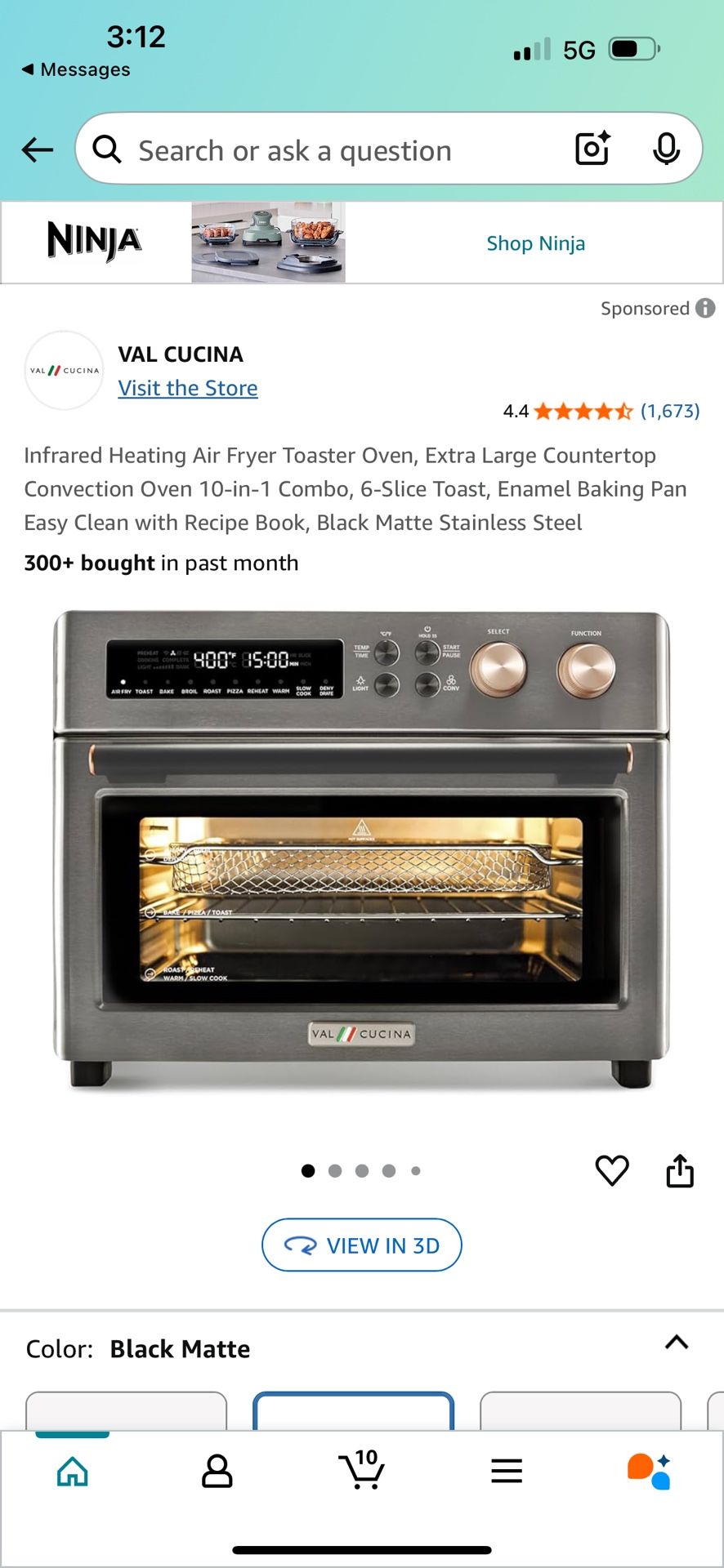 Air Fryer -toaster -oven /freidora De Aire -tostador-horno