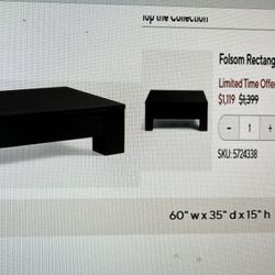 Pottery Barn Coffee Table 