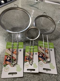 Set de 3ps de Coladeras de acero inoxidable