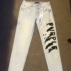 Purple jeans 