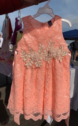 Brand new peach color girl dress size 1-8