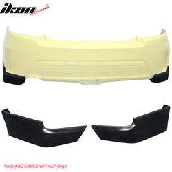 Fits 2014-2016 Scion tC Ikon Style Rear Bumper Aprons Side Splitter Unpainted PU 2PC