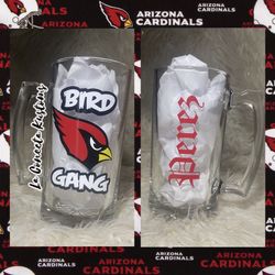 Brand New custom Arizona Cardinals, bird gang Sports Beer Mug
