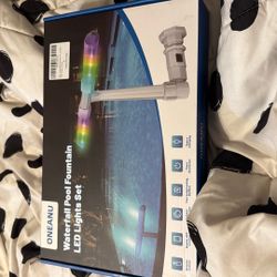 Waterfall Pool Fountain Led Lights