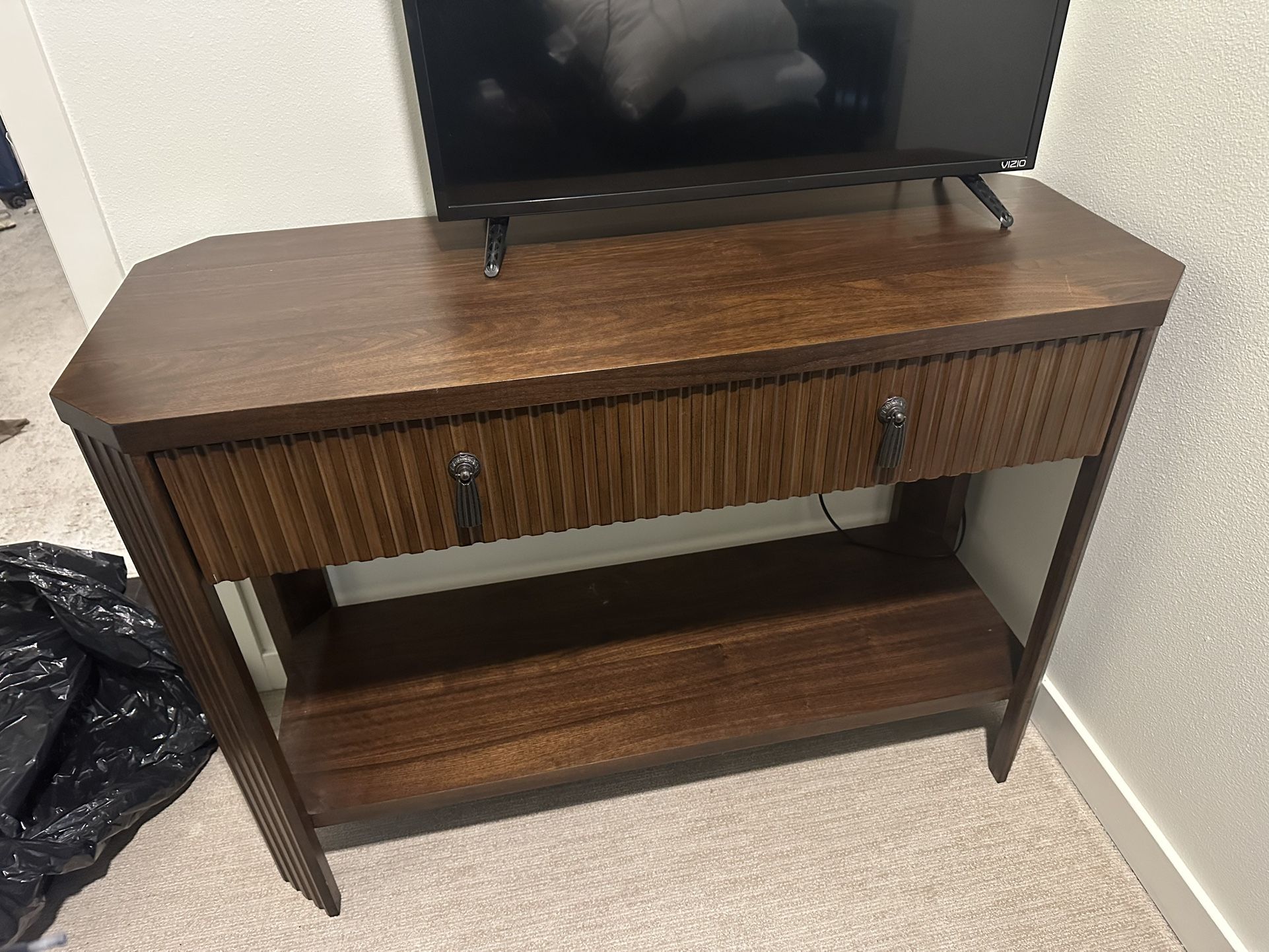 wooden console table 