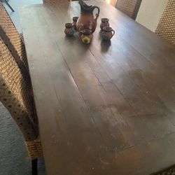 Wooden Dining Room Table Seats 8 