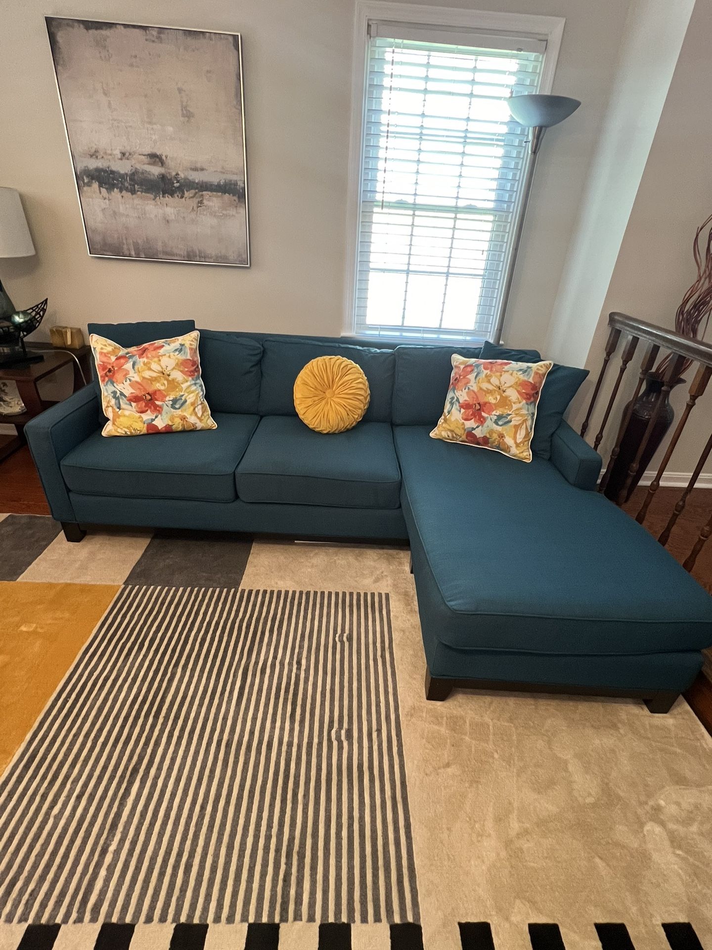 Turquoise Sectional 