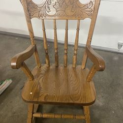 Children’s Wooden Rocking Chair