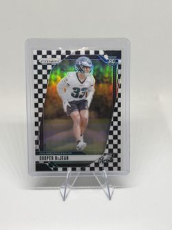 2024 Prizm Cooper DeJean Black And White Checkerboard RC Rookie Eagles