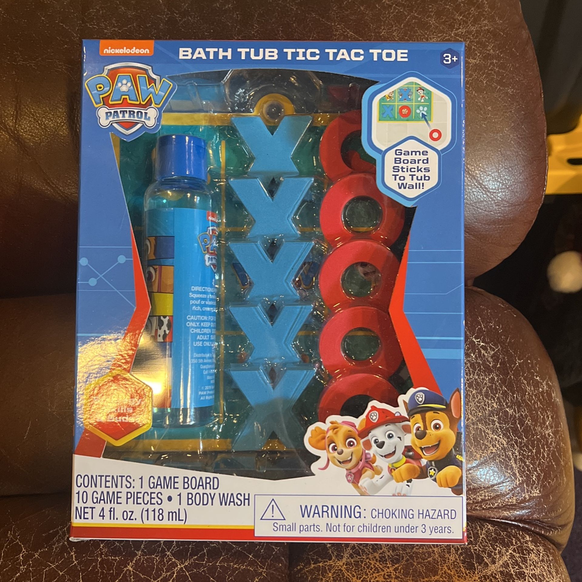 Paw Patrol Bath Tub Tic Tac Toe Game Body Wash