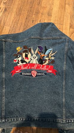 Vintage Warner Bros Looney Tunes Denim Jacket, Adult XXL