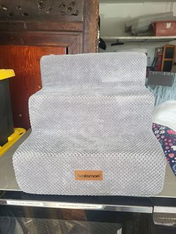 Acalisman Pet Stairs 2-Step Gray