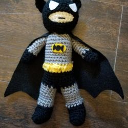 Batman crochet doll