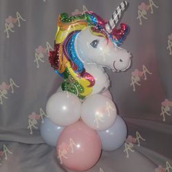 Unicorn Balloon Centerpieces 