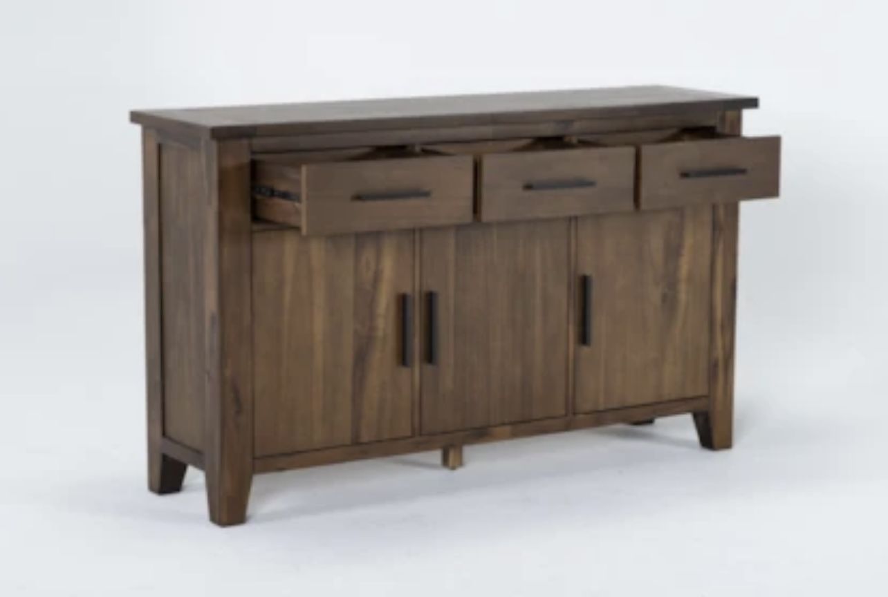Elle 3-Door 3-Drawer Sideboard Buffet Storage From Living Spaces