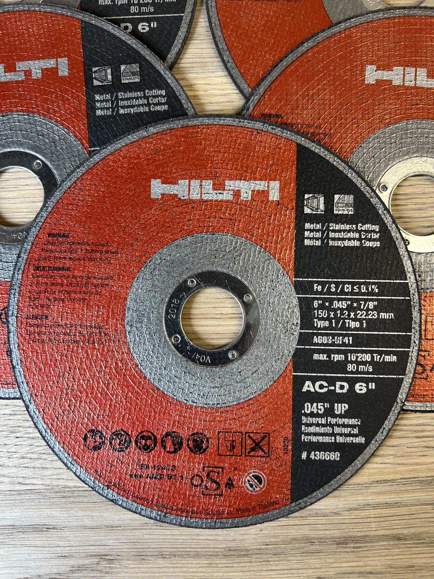 Hilti cutting Wheels 6 Inches(Lot of 9)