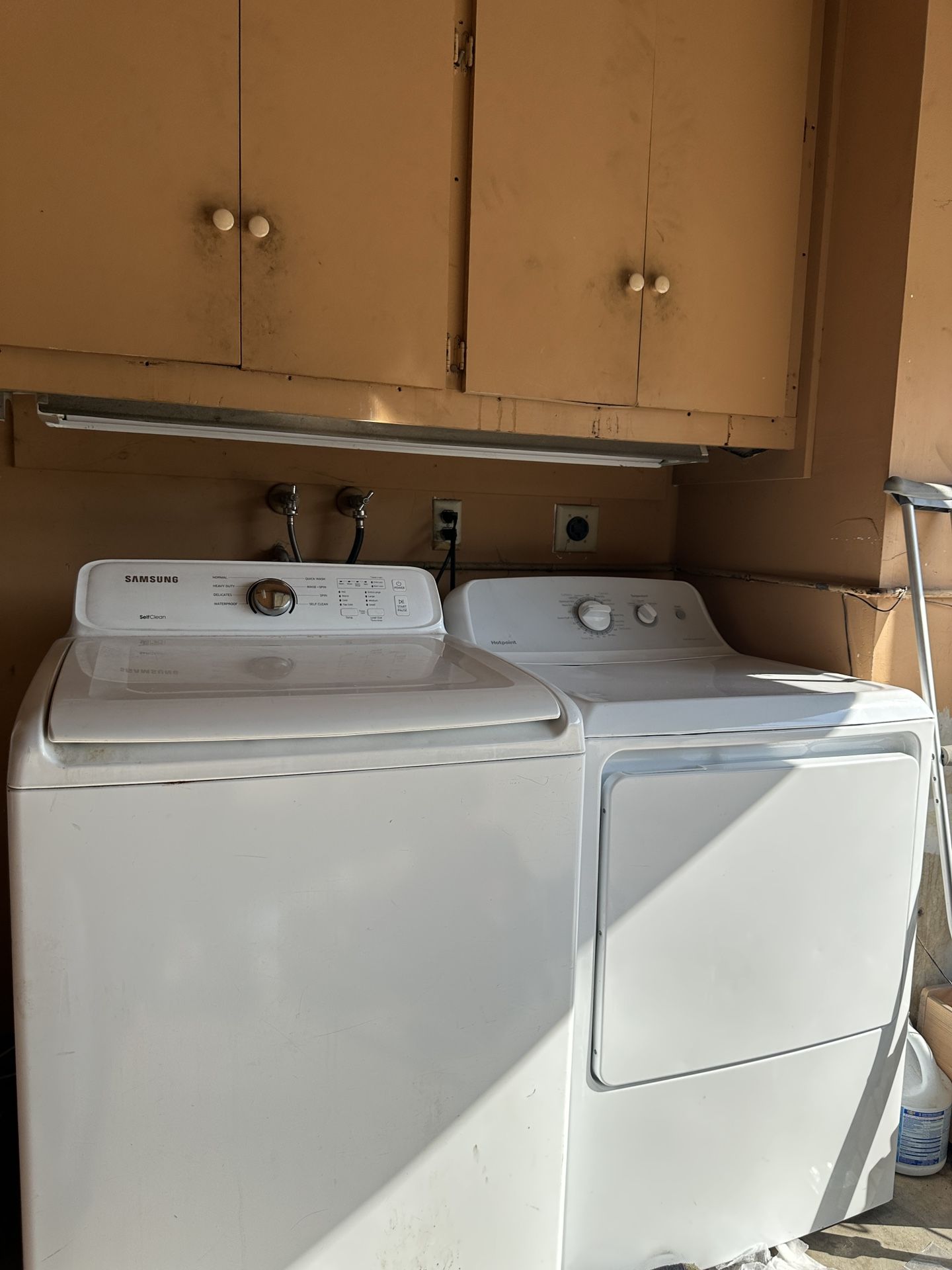 washer and dryer both working