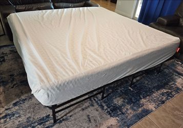 King Memory Foam Mattress and Bed Frame