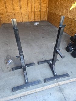 Adjustable Squat Rack Stands Pair