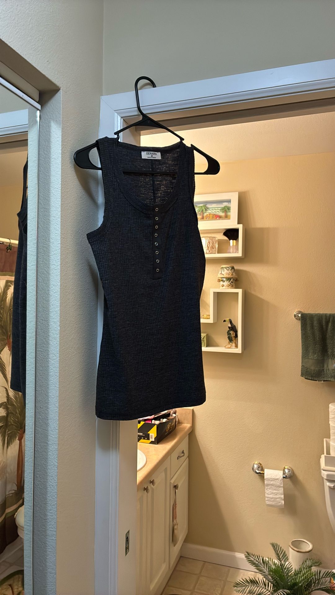 Zenana Dark Grey Tank Top