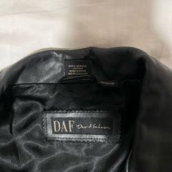 DAF - Leather jacket / Black Medium Size