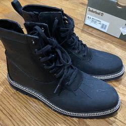 Timberland Formal Boots 8.5 Men Side Zipper
