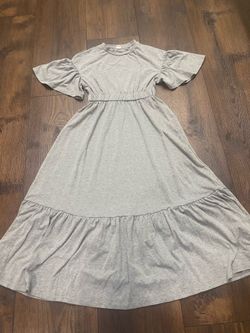 Girls gray long dress size 9 by SHEIN #13